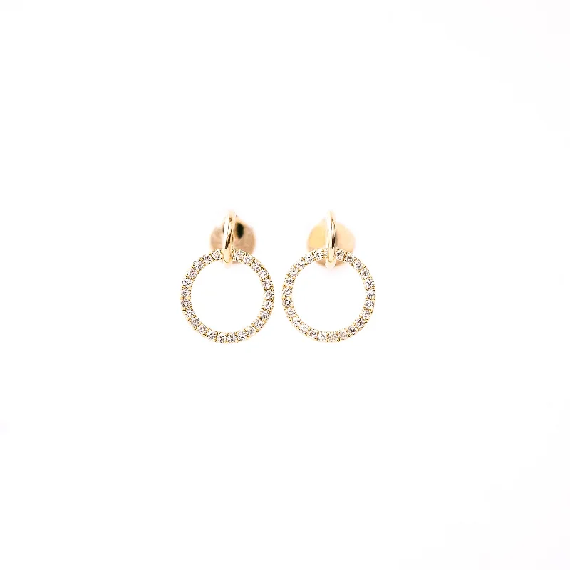 Bohemian Style Earrings-Naomi Swinging Halo Earrings