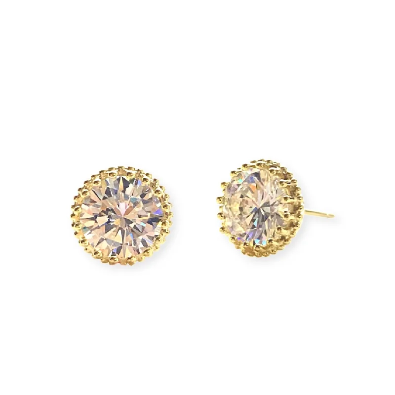 Elegant Evening Earrings-Adriene Antique Studs