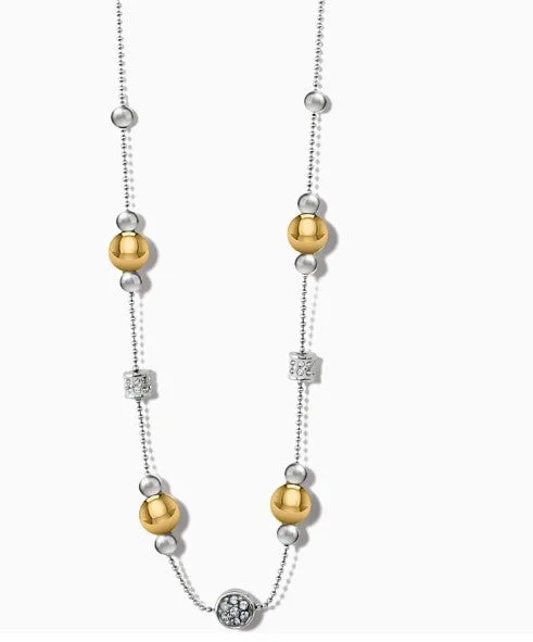 Gold Bead Chain Necklace-Meridian Prime Short Necklace