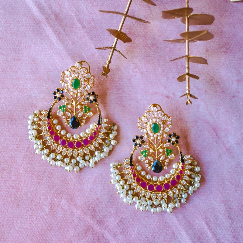 Beaded Hoop Earrings-Sapna Earrings