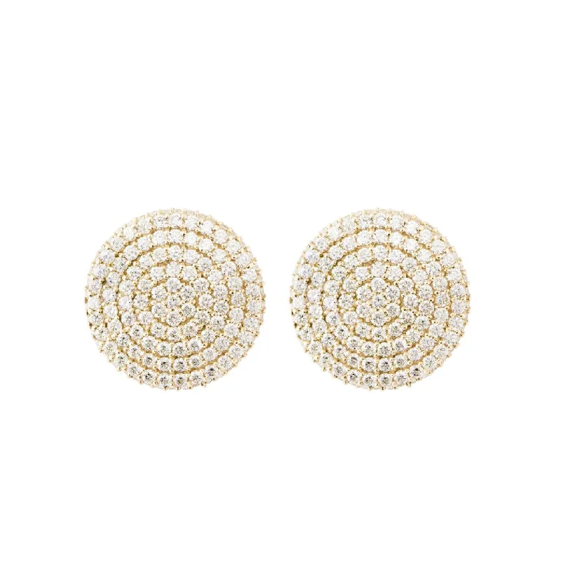 Luxury Drop Earrings-Yellow Gold & Diamond Morning Glow Earrings