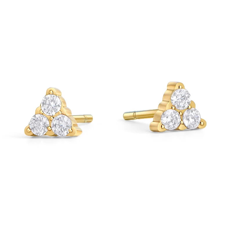 Small Gold Earrings-Trivia Stud Earrings