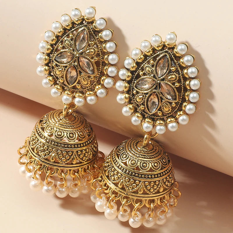 Luxury Fashion Earrings-Cassie Jhumka Earrings