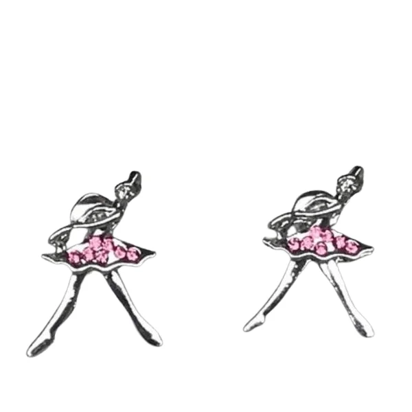 Diamond Stud Earrings-Ballerina Earrings