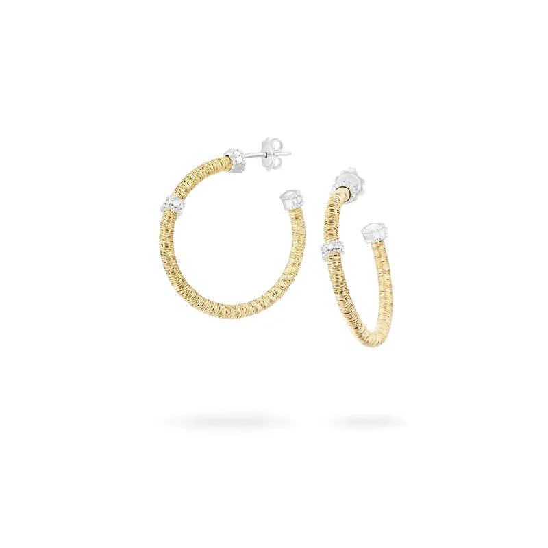 Bold Drop Earrings-Piero Milano GOA Hoop Earrings