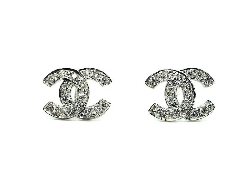 Silver Pearl Earrings-Diamond Scroll Earring Ad No.0143