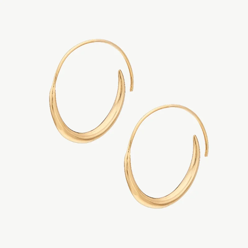 Crystal Drop Earrings-Amali Threader Hoop Earrings