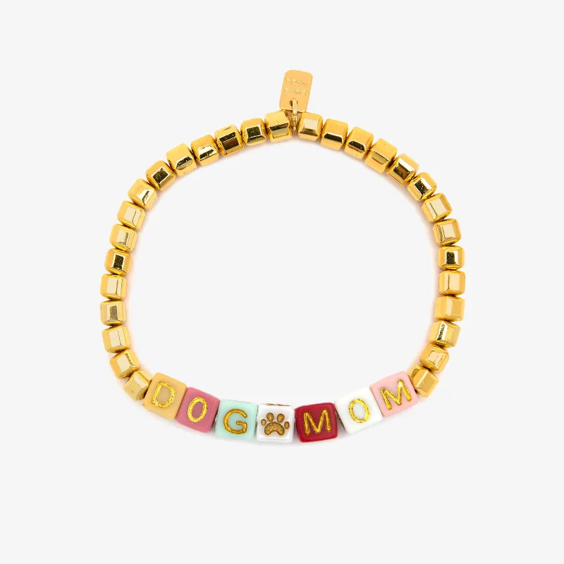 Charm Bracelet for Bridesmaids-Dog Mom Stretch Bracelet