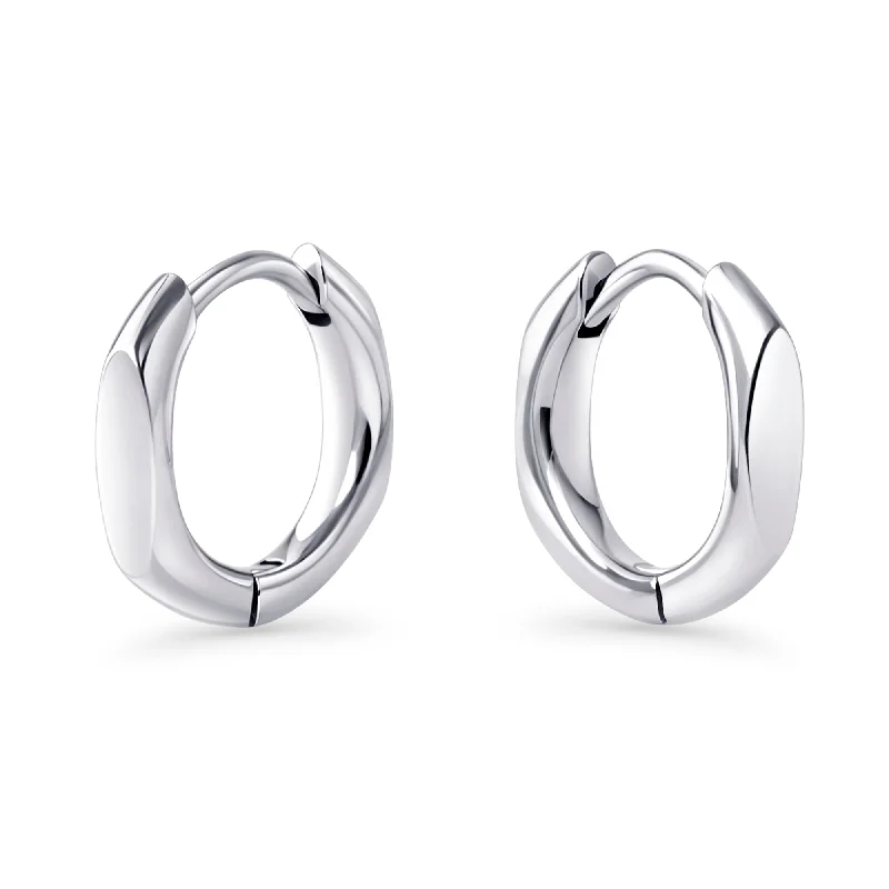 Statement Earrings for Weddings-Andrea Huggie Earrings