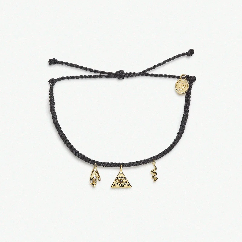 Simple Bar Bracelet-Mystics Mixed Gold Charm Bracelet