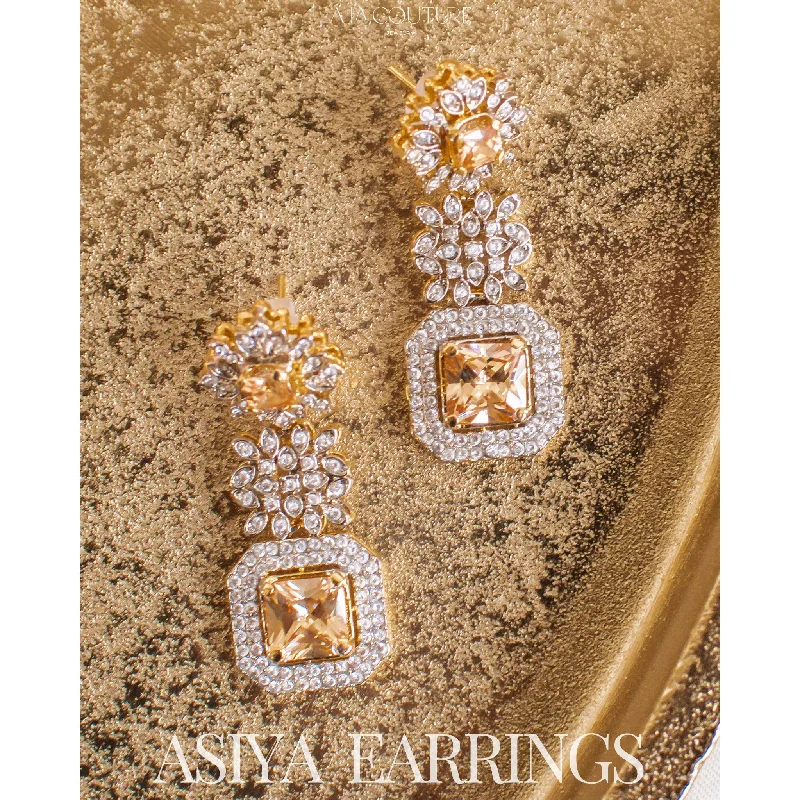 Gold Dangle Earrings-Asiya Earrings