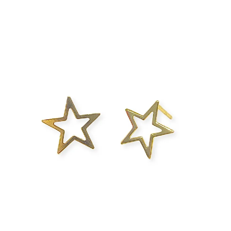 Minimalist Gold Earrings-Starley Studs