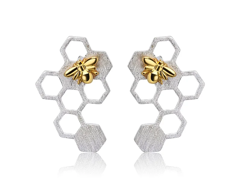 Tropical Earrings for Summer-Honeycomb Earring