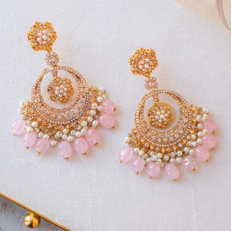 Lightweight Earrings for Summer-Insiya Earrings - Pink