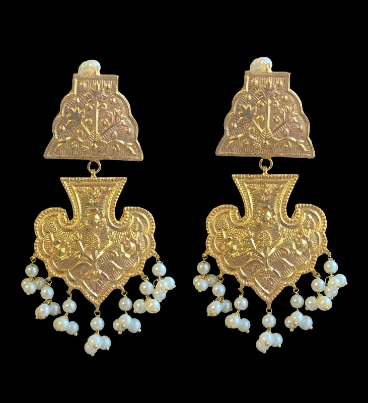 Antique Style Earrings-DER238 Chanda Thapa style earrings  (READY TO SHIP )