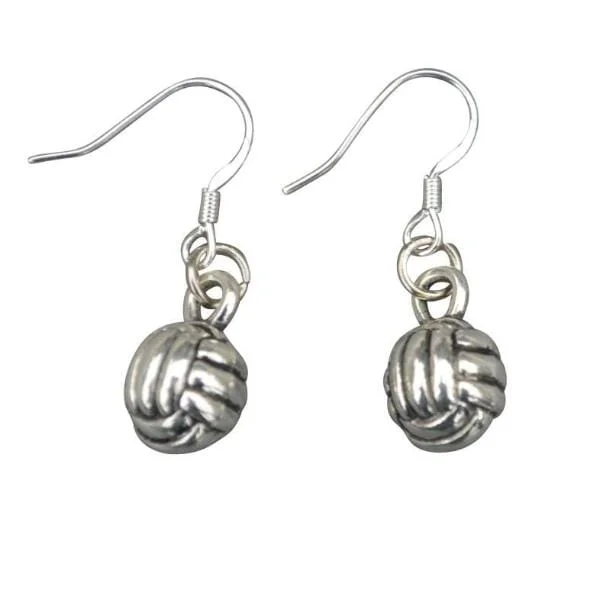 Shiny Drop Earrings-Volleyball Earrings