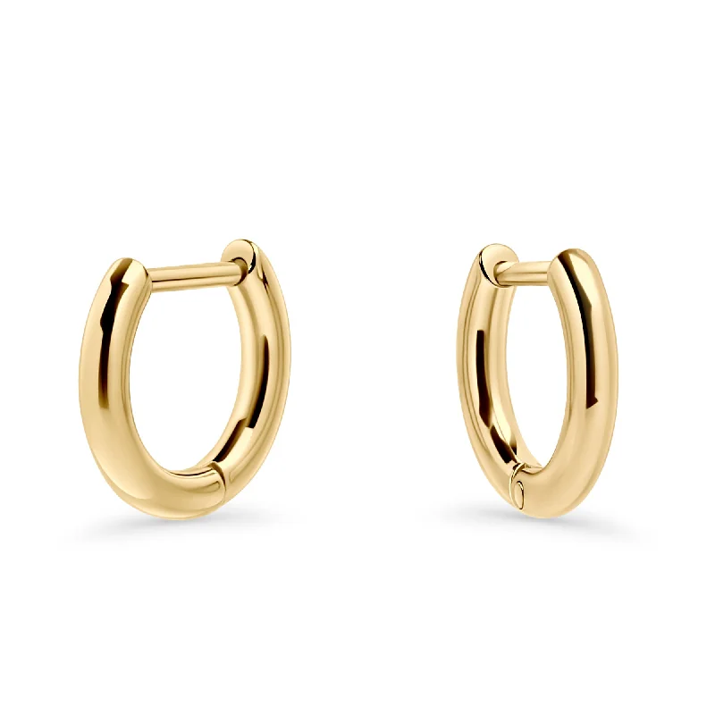 Round Hoop Earrings-Felipe Small Huggie Earrings