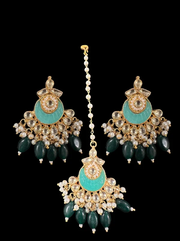 Vintage Pearl Drop Earrings-Megha kundan earrings tika ( READY TO SHIP )