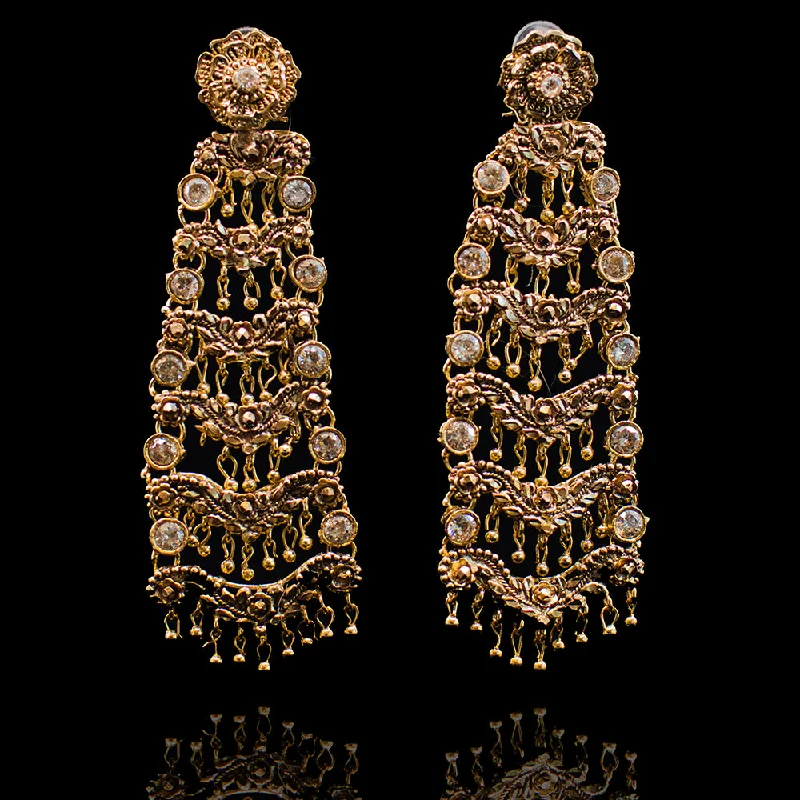 Antique Style Earrings-Rekha Earrings