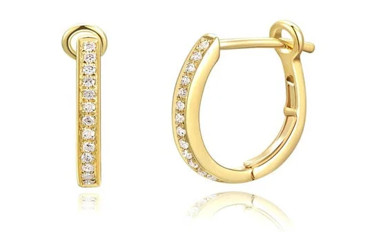 Crystal Stud Earrings-Venetti Huggie Earrings