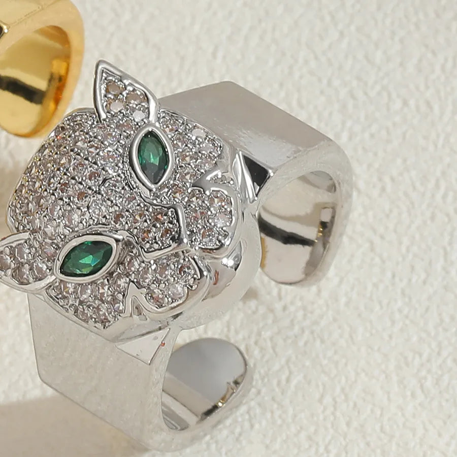 Leopard Ring Real Platinum