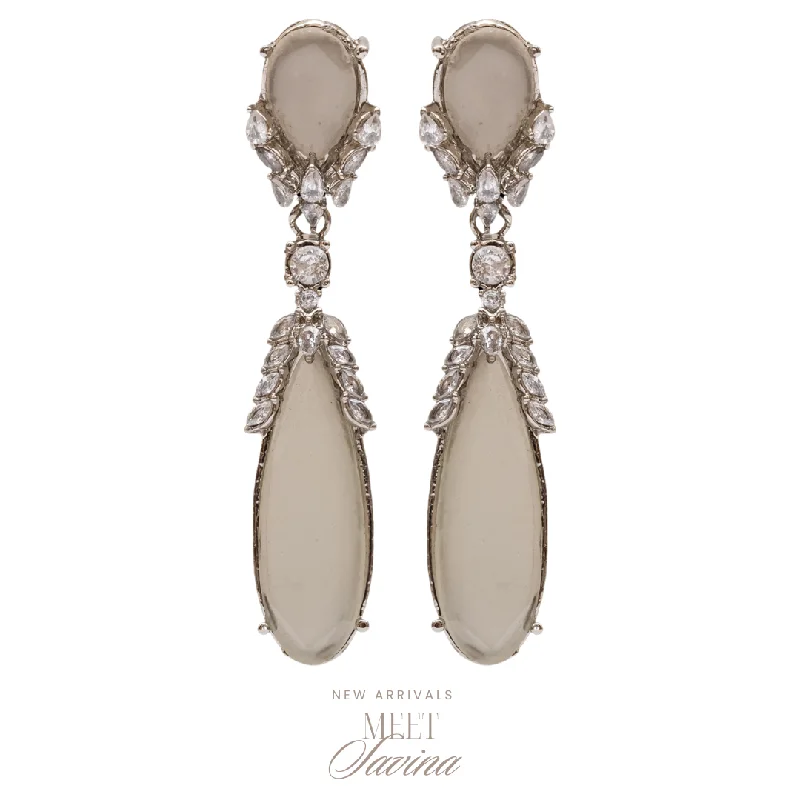 Beautiful Crystal Earrings-Savina Earrings