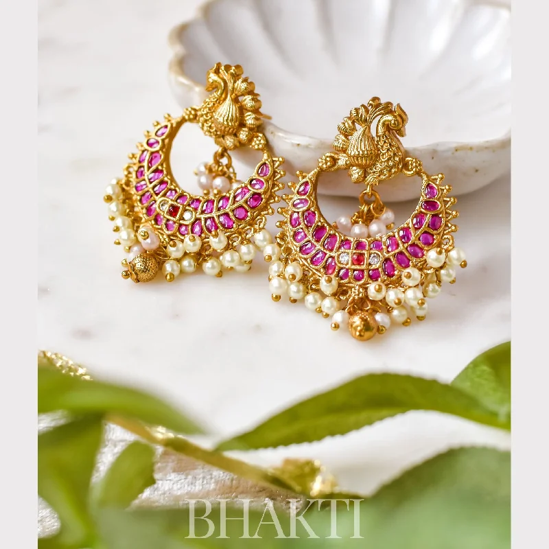 Luxury Gold Earrings-Bhakti Earrings