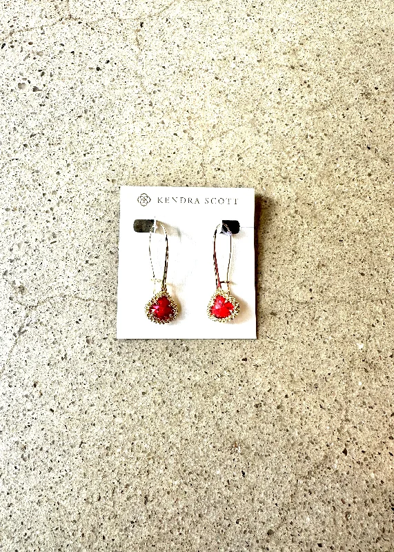 Elegant Drop Earrings-Framed Kendall Wire Drop Earring