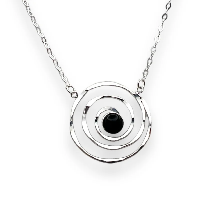 Long Layered Necklace-3179 - Spiral Necklace