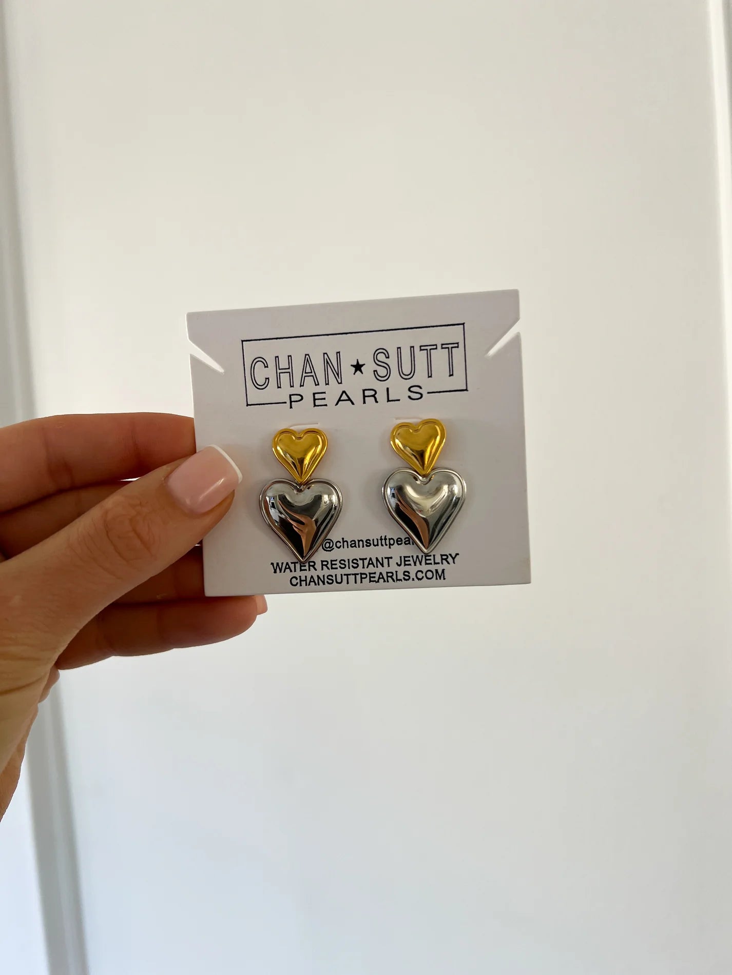 Small Gold Earrings-CHANSUTT PEARLS Mixed Heart Earrings