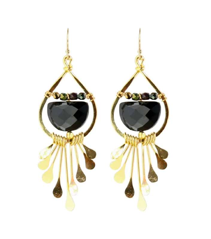 Handmade Gemstone Earrings-Slip Chandelier Earrings