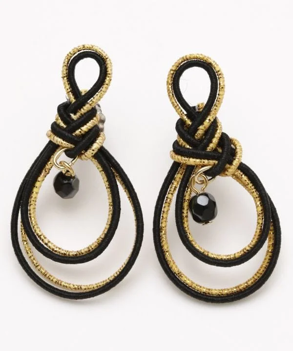 Gold Knot Earrings-MYOGA MUSUBI Earrings