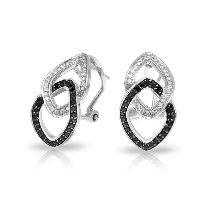 Bright Silver Earrings-Duet Earrings