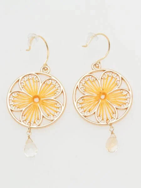 Fashionable Pearl Earrings-Floral Earrings