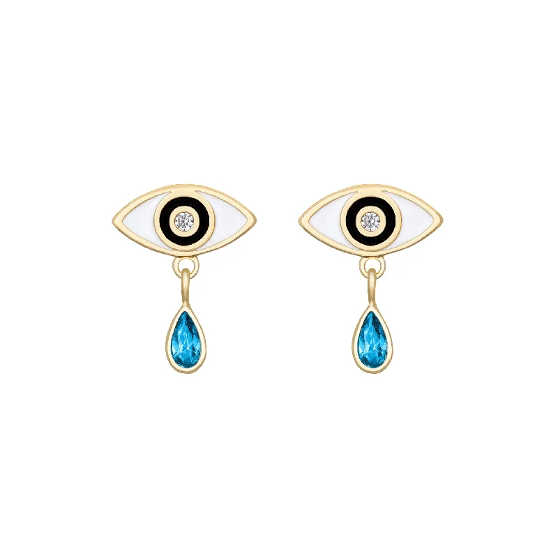 Retro Vintage Earrings-Cry Baby Studs