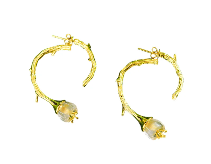 Opal Earrings for Brides-Lily of the Valley Earring II