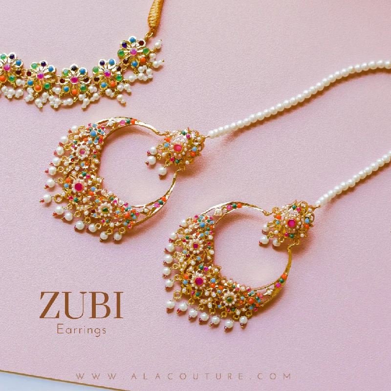 Custom Silver Earrings-Zubi Earrings - Available in 2 Options