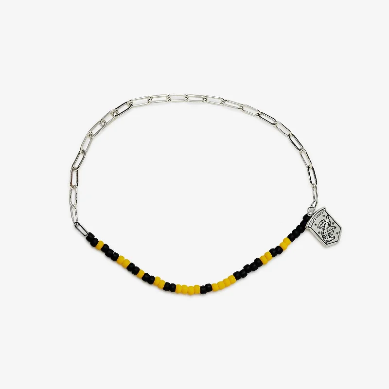 Handcrafted Diamond Bracelet-Hufflepuff™ Half n Half Bracelet