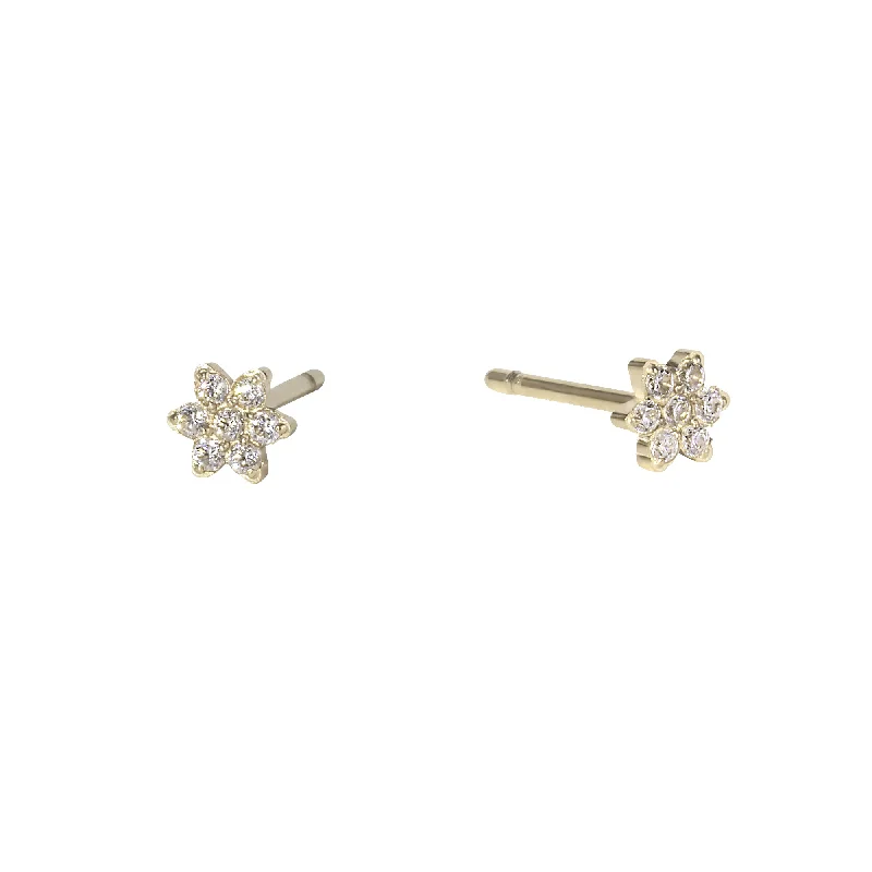 Artistic Metal Earrings-Lily Stud Earrings