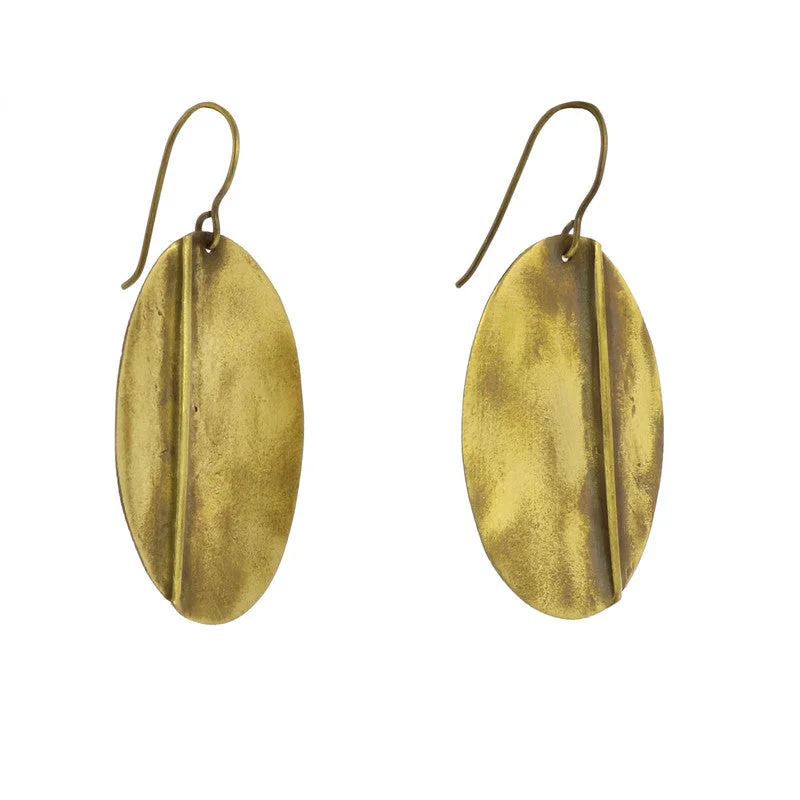 Multi-Layer Earrings-Leaf Brass Earrings