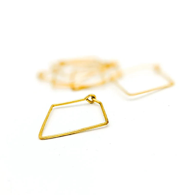 Gold Knot Earrings-Mini Diamond Hoops in 14k Gold Fill - Minimalist Everyday Lightweight Earrings