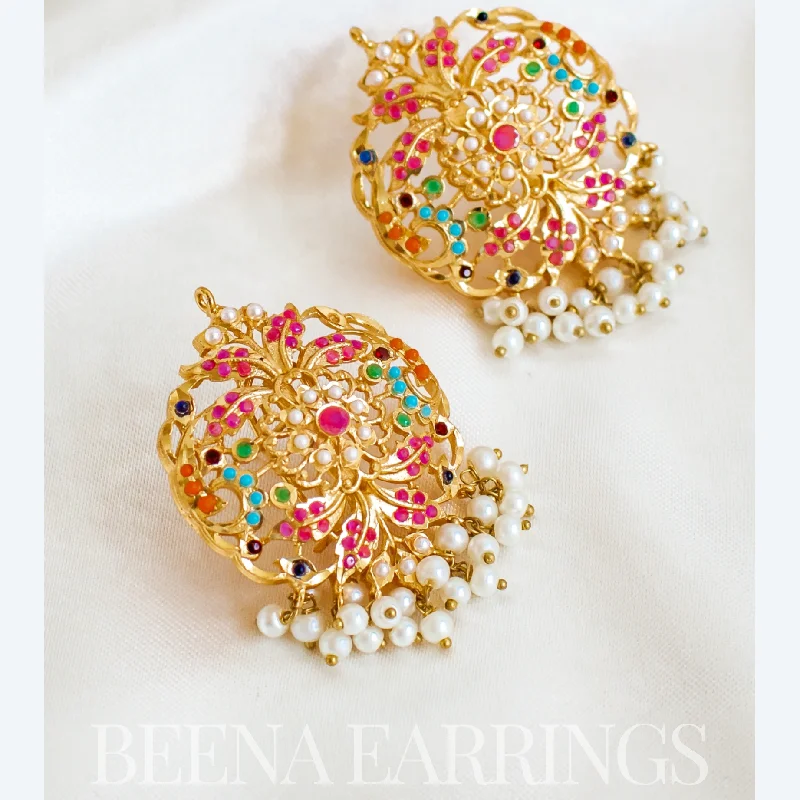 Colorful Hoop Earrings-Beena Earrings - Available in 2 Colors