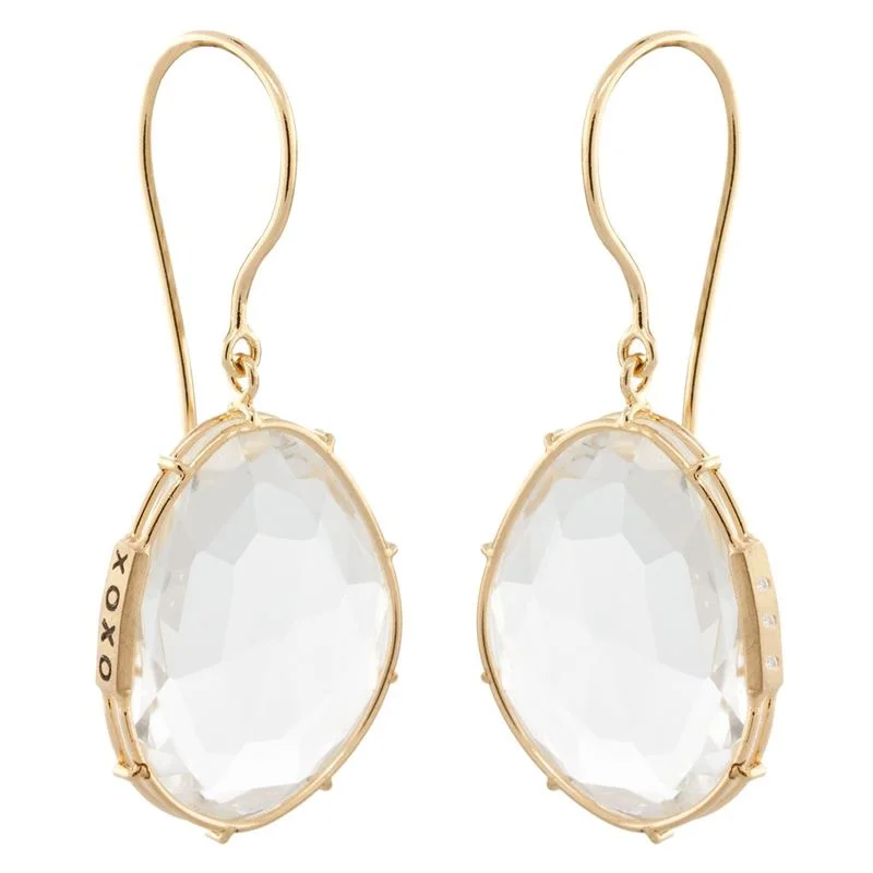 Natural Stone Earrings-Heather B. Moore White Topaz Harriet Stone Earrings