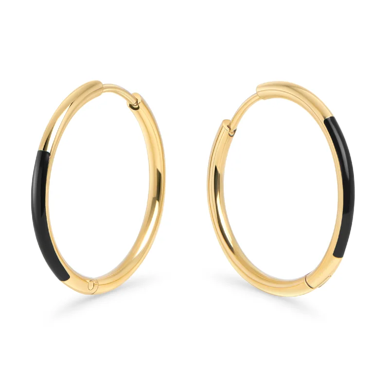 Gold Hoop Earrings-Nyx Huggie Earrings