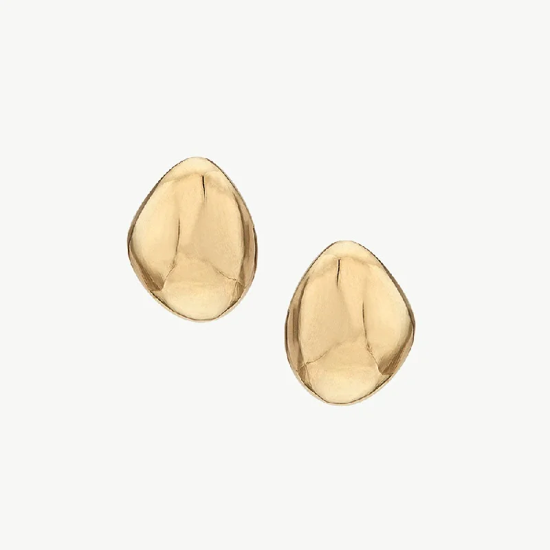 Statement Gold Earrings-Sabi Stud Earrings