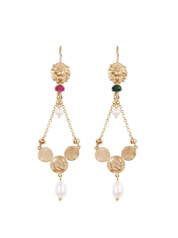 Boho Chic Earrings-Gold Trevi Earrings