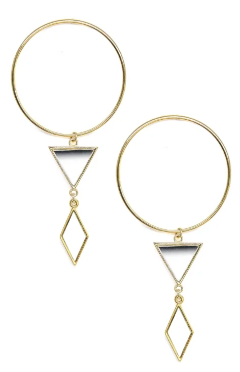 Fashion Bead Earrings-Gilded Geometry by Ettika