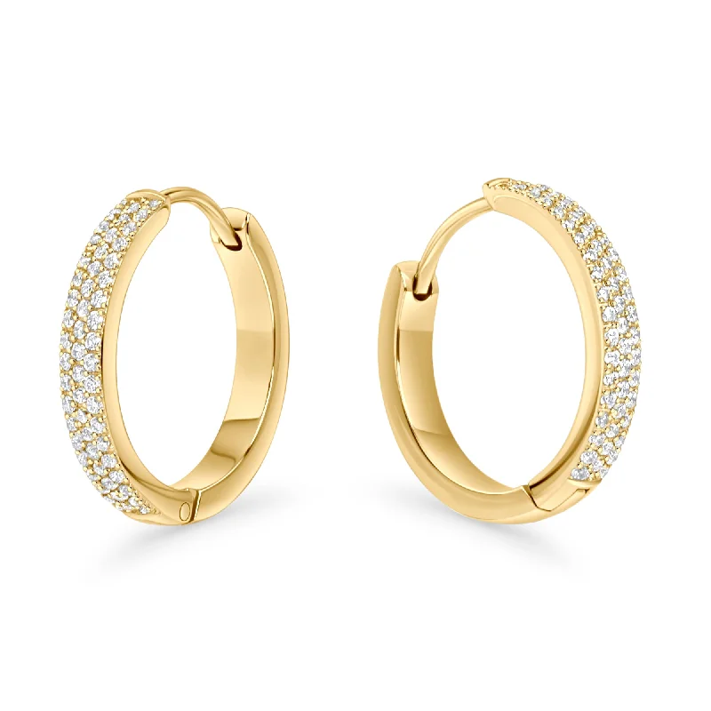 Chic Drop Earrings-Vesta Huggie Earrings