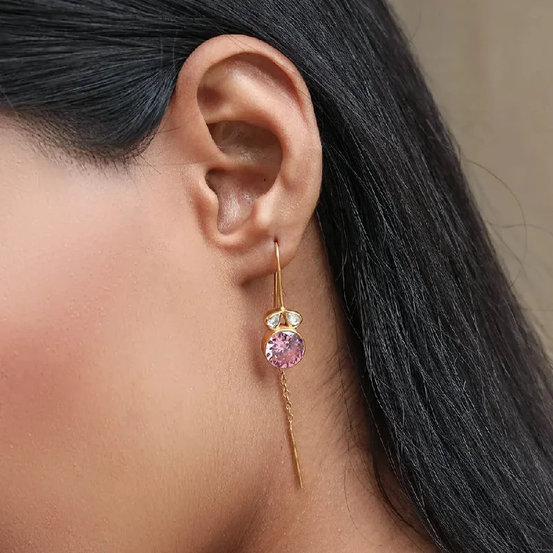 Fashion Earrings for Teenagers-Gulabo Silver Sui Dhaga Earring