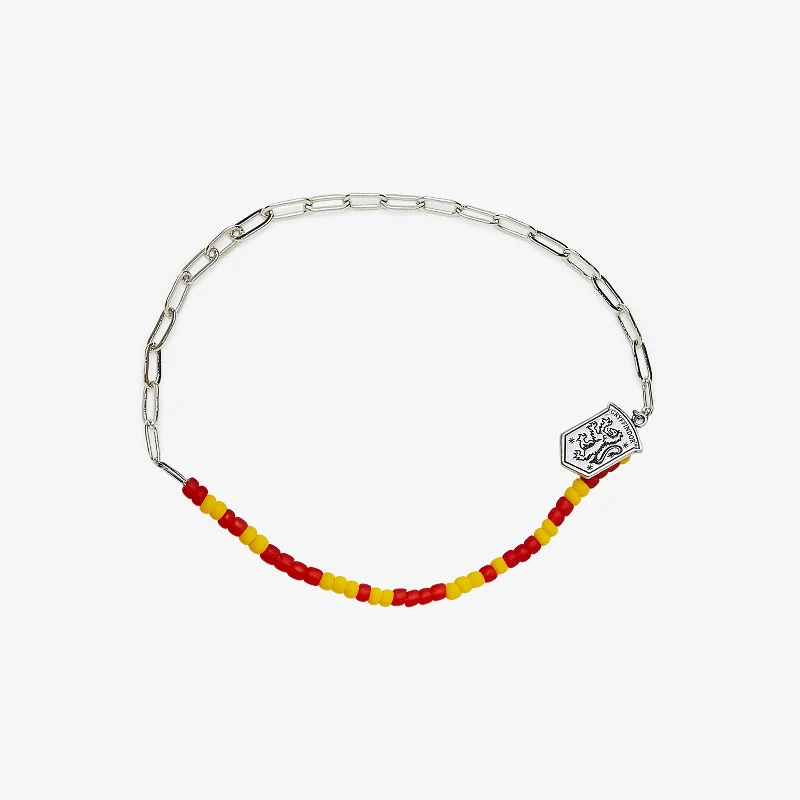 Women’s Silver Gemstone Bracelet-Gryffindor™ Half n Half Bracelet